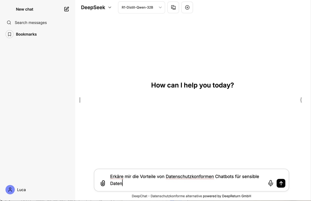 Datenschutzkonformer KI-Chatbot für Unternehmen